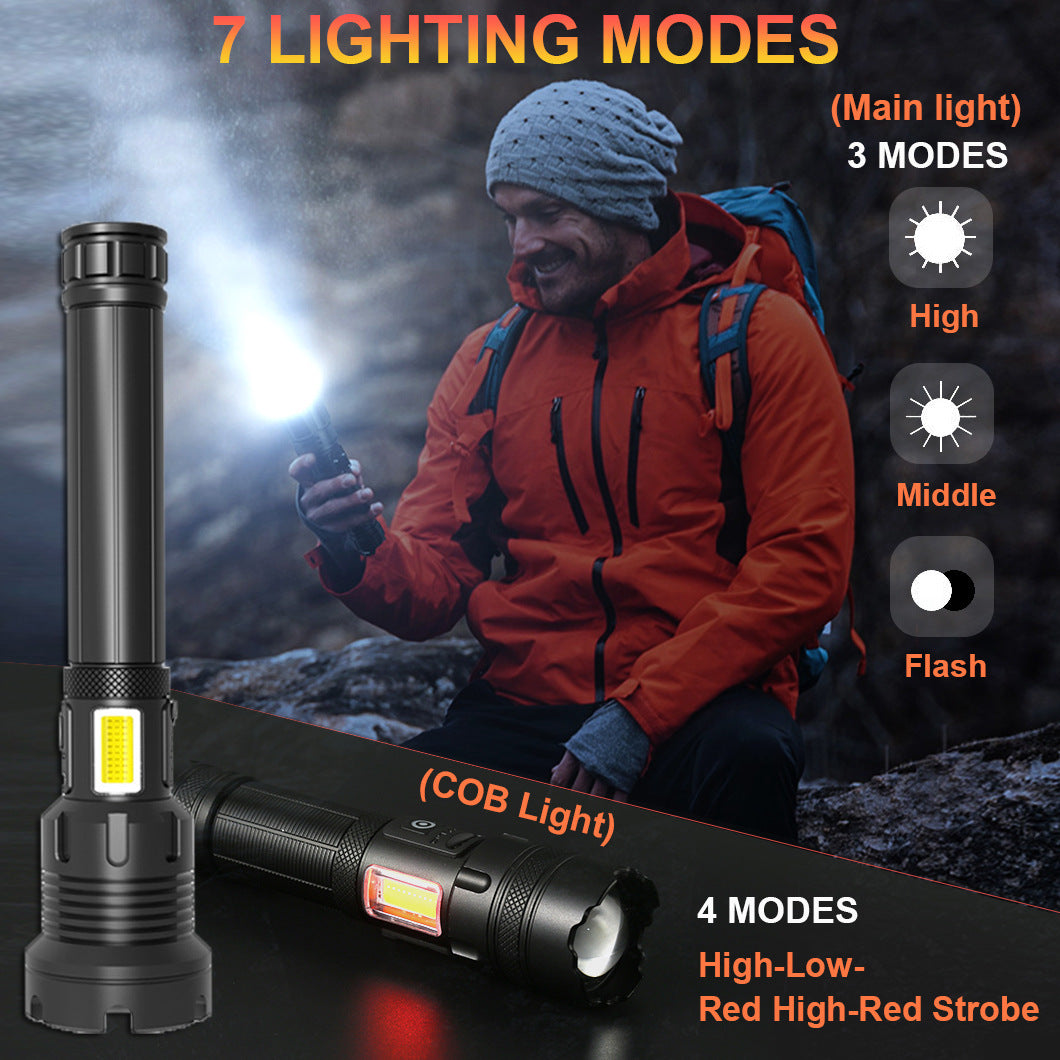 Flashlight Outdoor Camping Emergency Rechargeable
