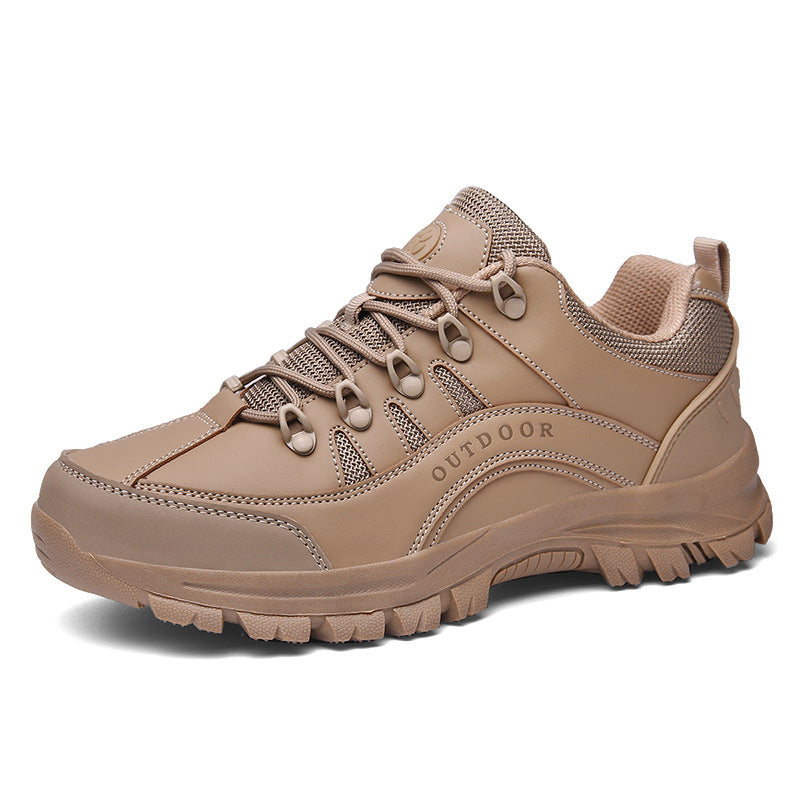 Outdoor Sports Leather Low-top Hiking Shoes