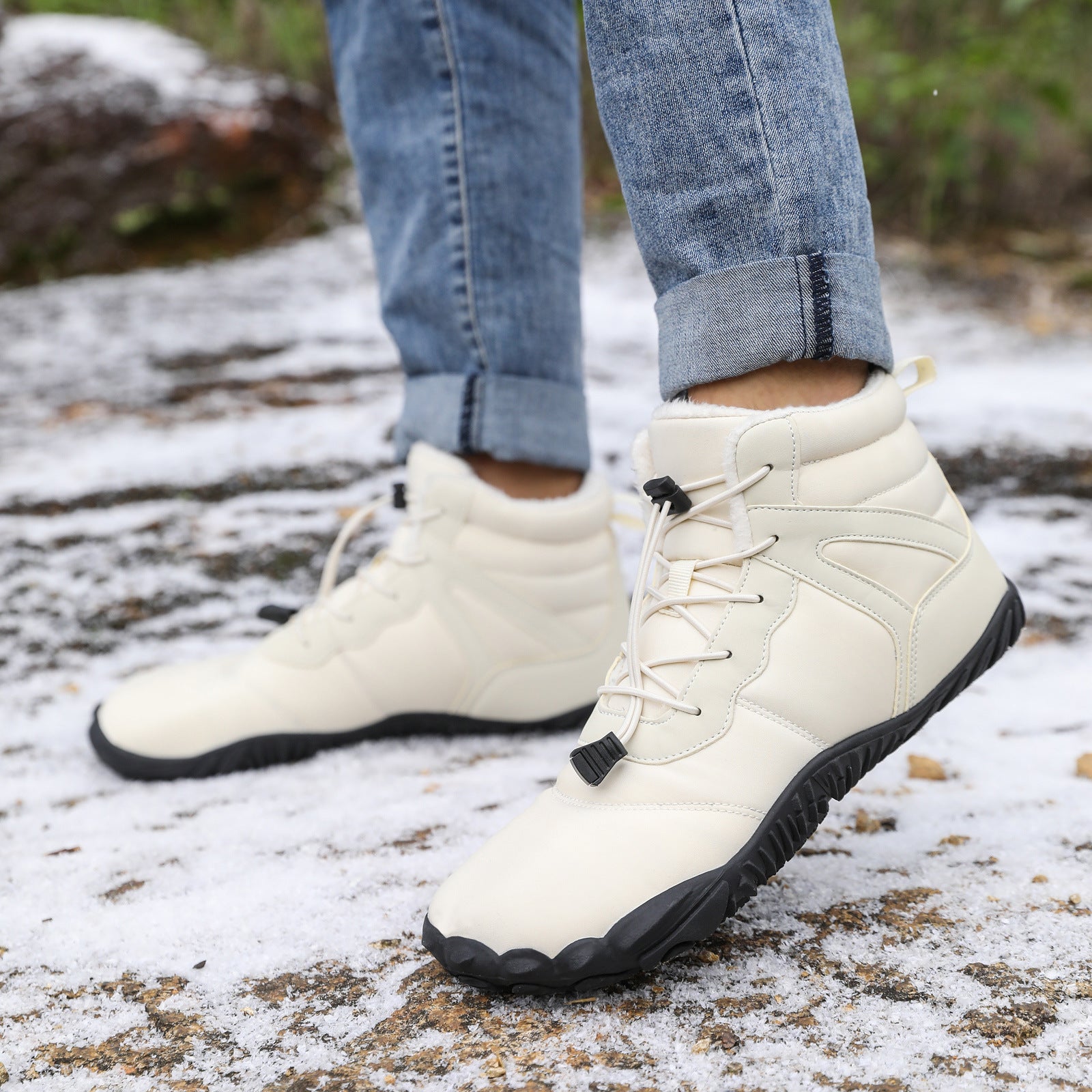 Non-slip Snow Boots Waterproof Fleece-lined