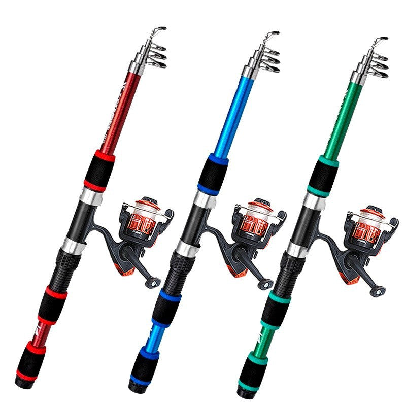 Ultra Short Pocket Portable Short Fishing Rod Suit