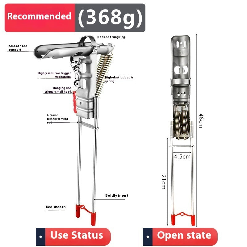 Fishing Rod Holder Spring Automatic Stainless Steel