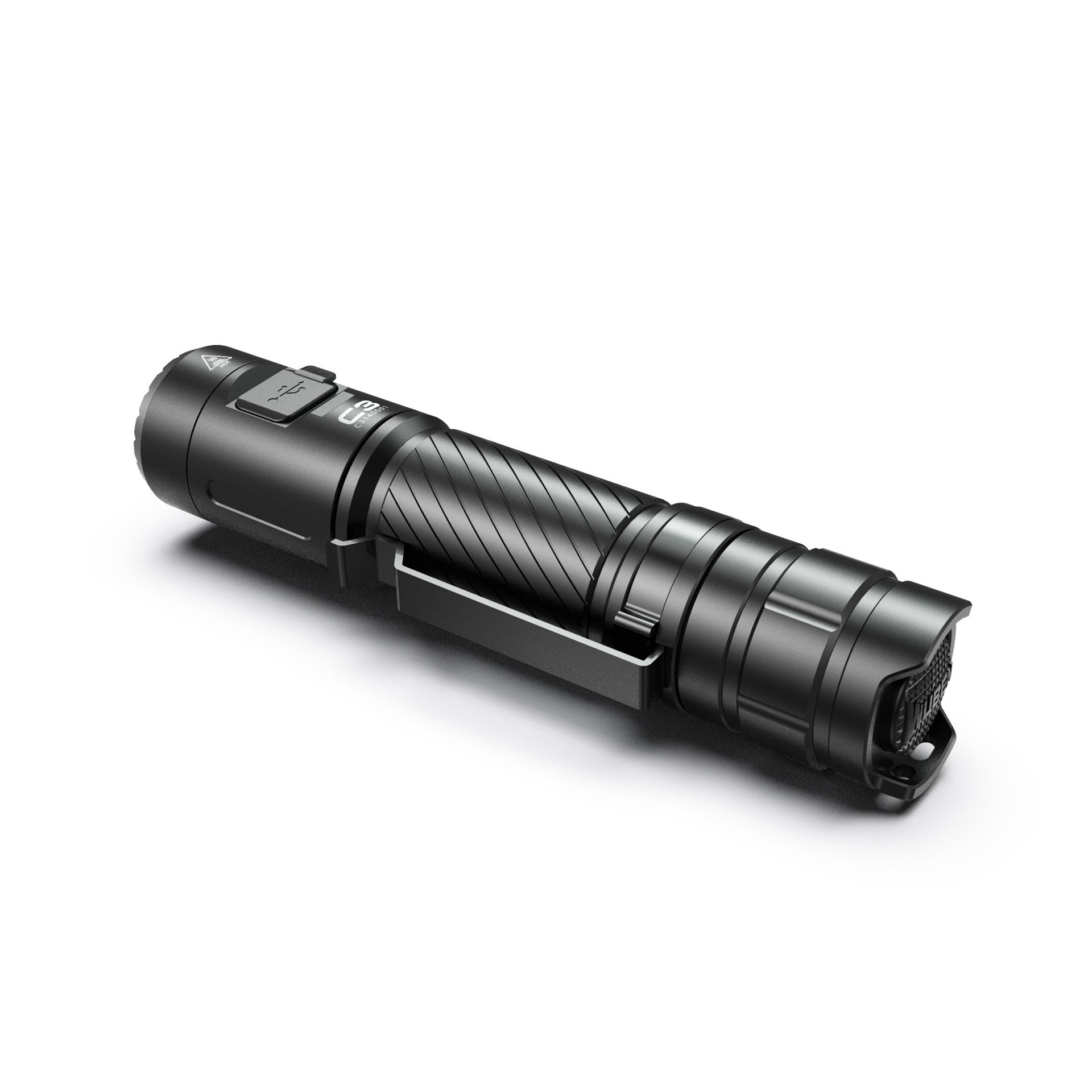USB Rechargeable Glare Flashlight