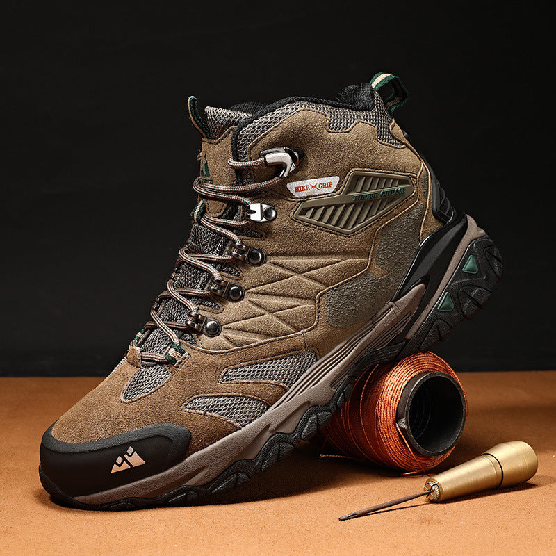 High-top Waterproof Non-slip Men's Hiking Shoes