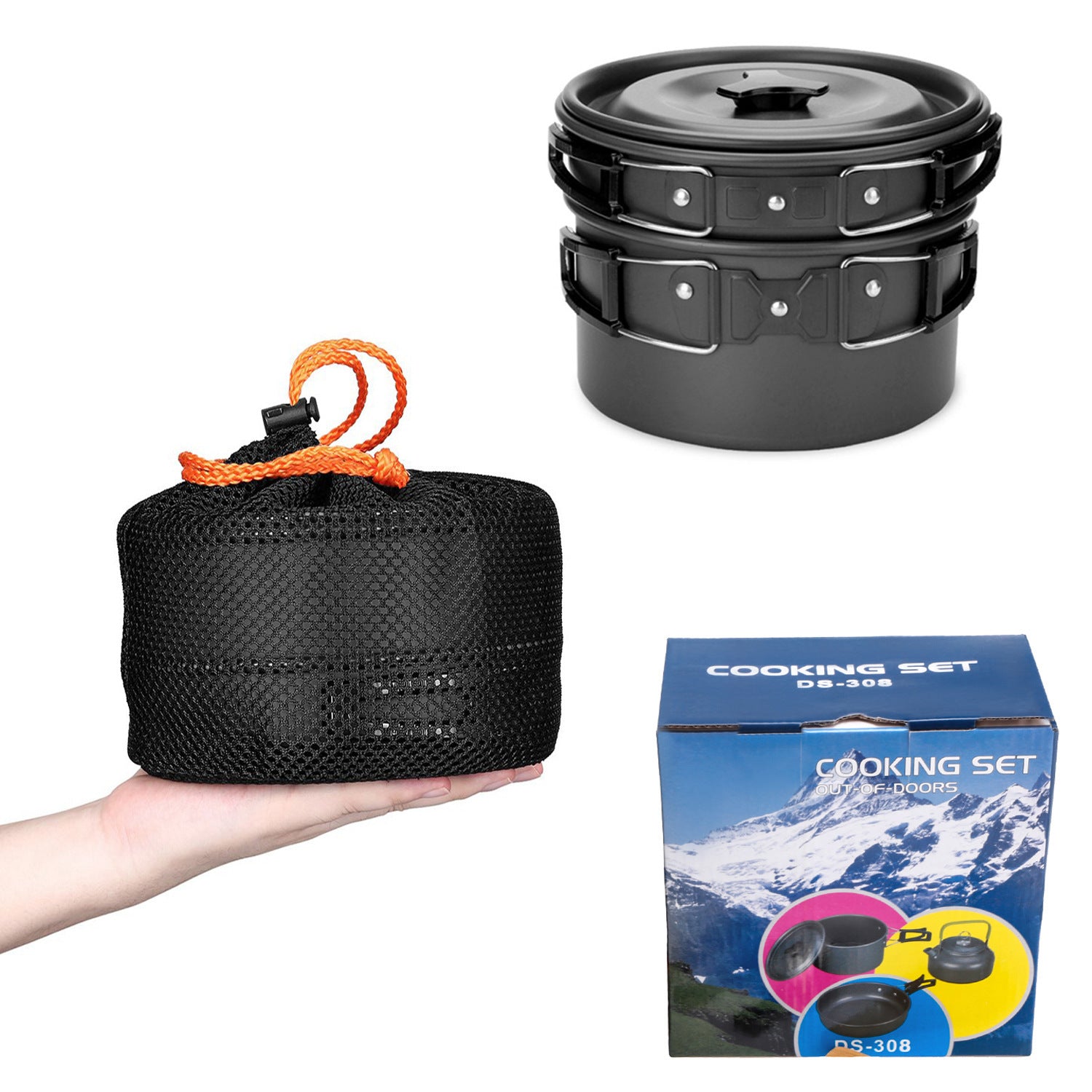 Camping Cooker Teapot Combination Picnic Pot Set