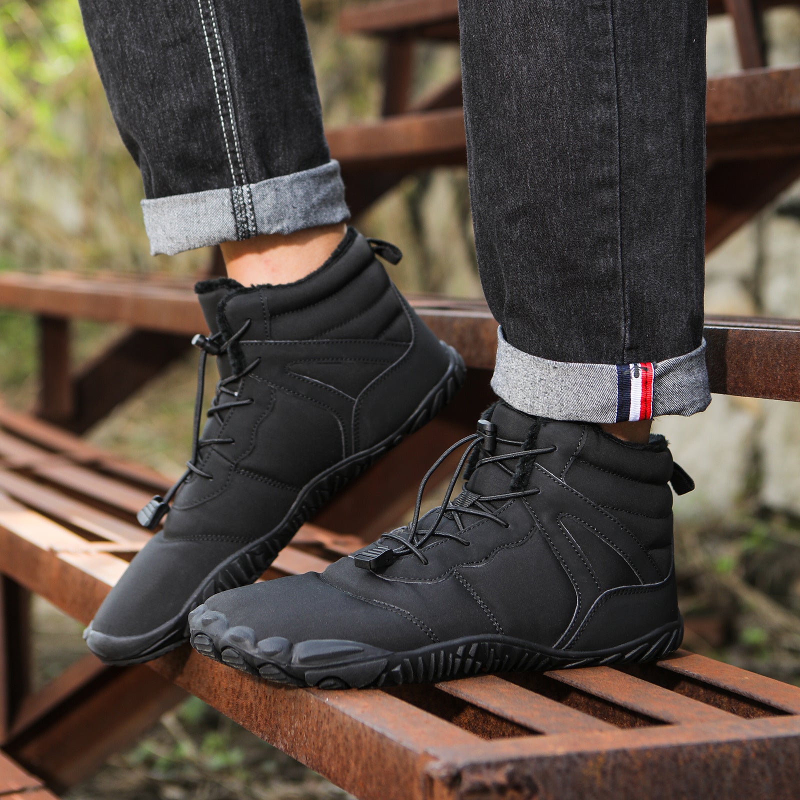 Non-slip Snow Boots Waterproof Fleece-lined