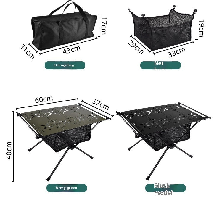 Outdoor Aluminum Alloy Camping Folding Table