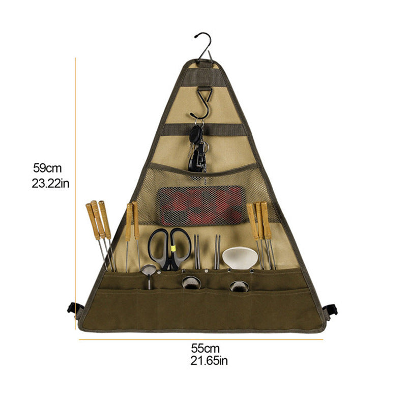 Spatula Spoon Hanging Cookware Foldable Tableware Bag