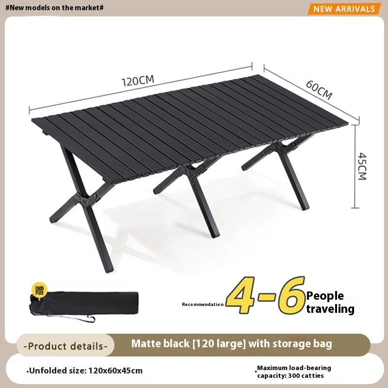 Outdoor Folding Egg Roll Table