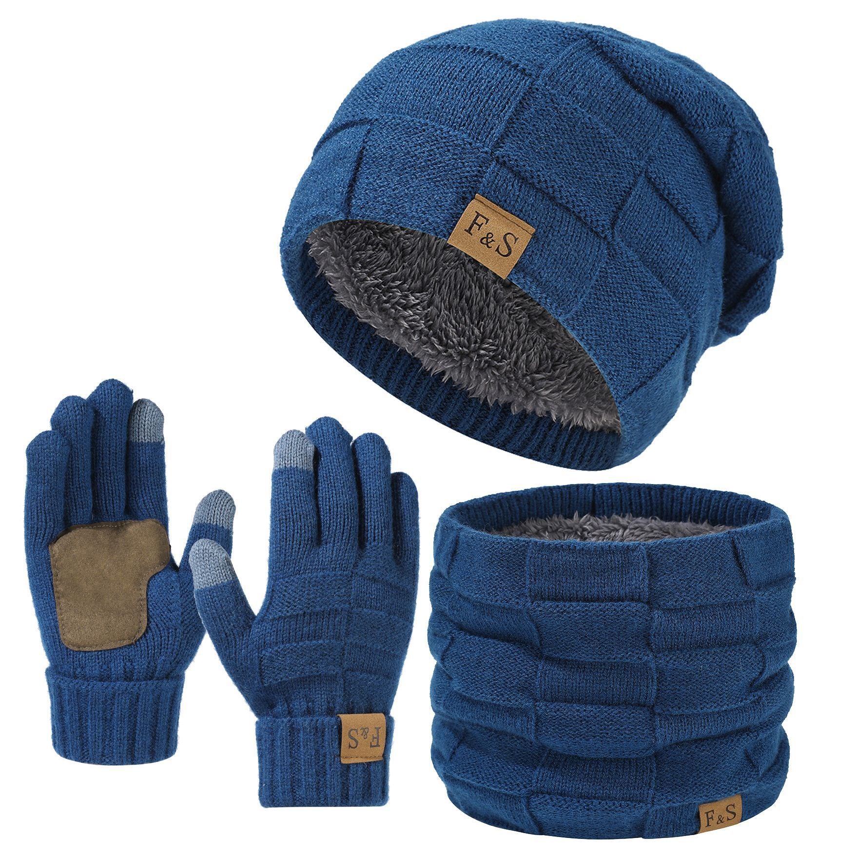 Three-piece Hat Scarf Gloves