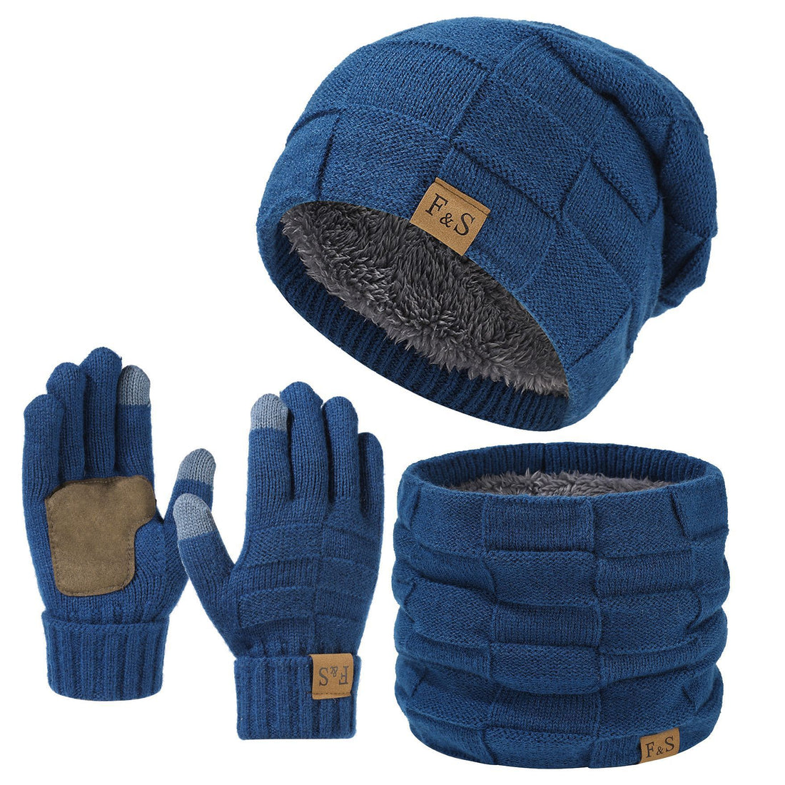 Three-piece Hat Scarf Gloves