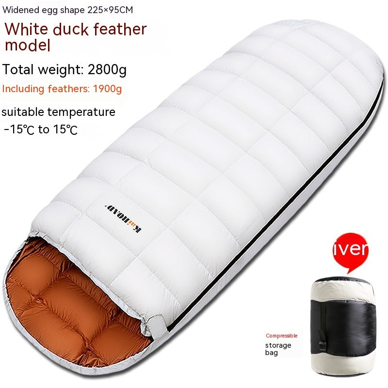 Keep Warm Egg-shaped Feather Sleeping Bag