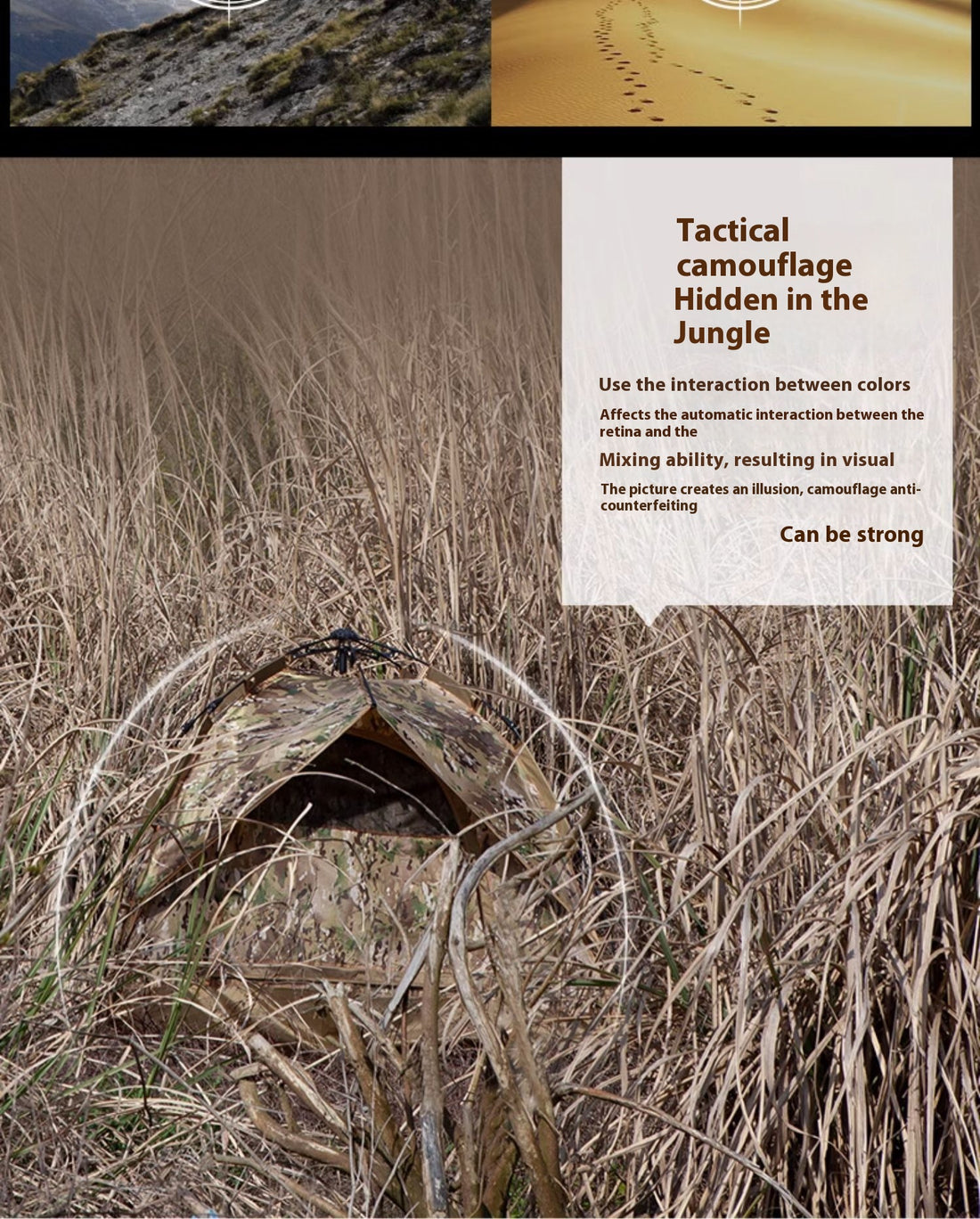 Rainproof And Sun Protection Camouflage Tent