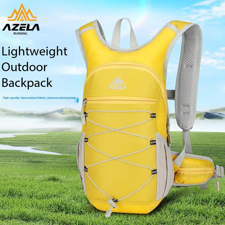 Mesh Outdoor Sports Backpack With Bungee Cord Design