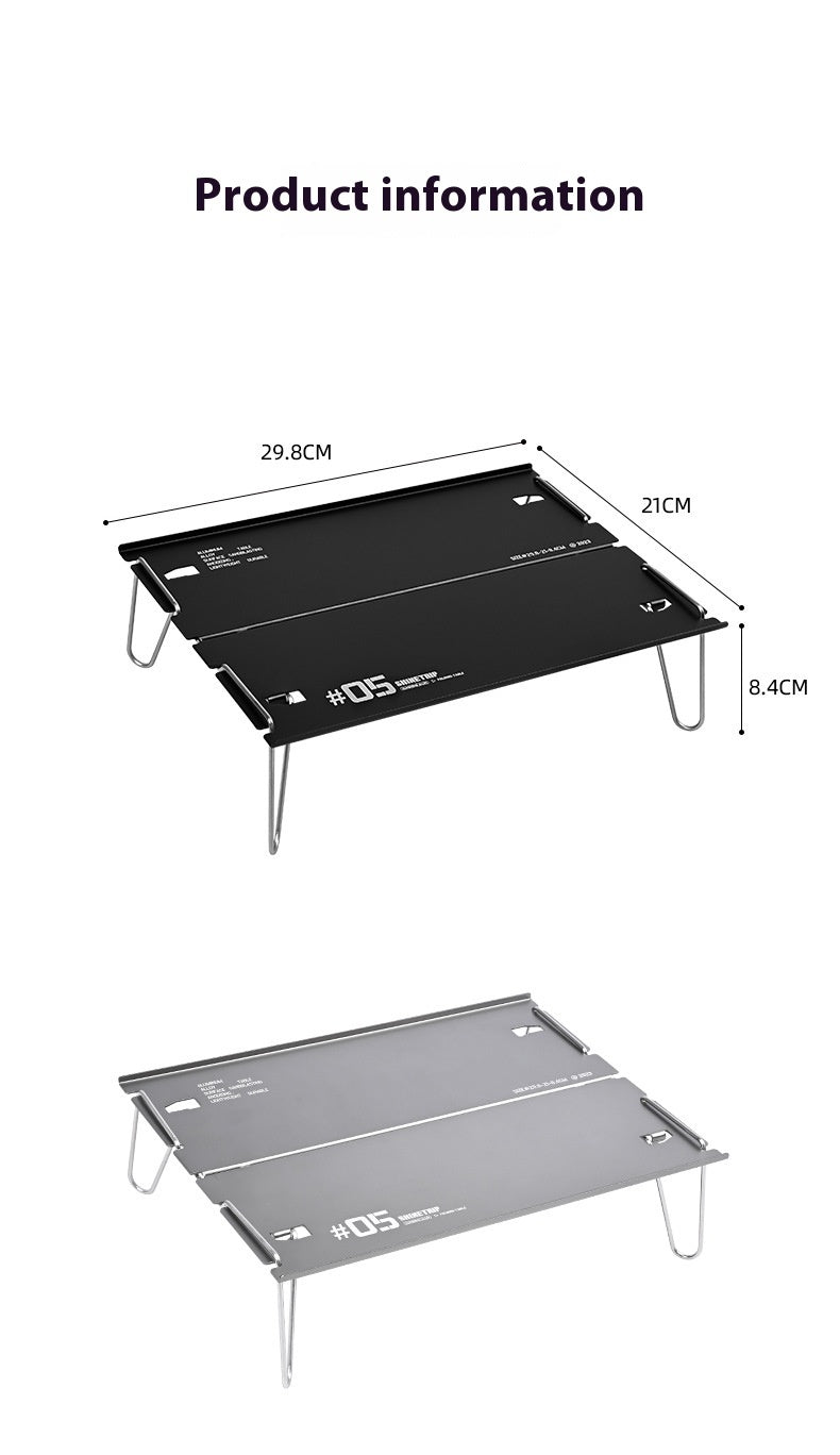 Outdoor Camping Aluminum Alloy Folding Table