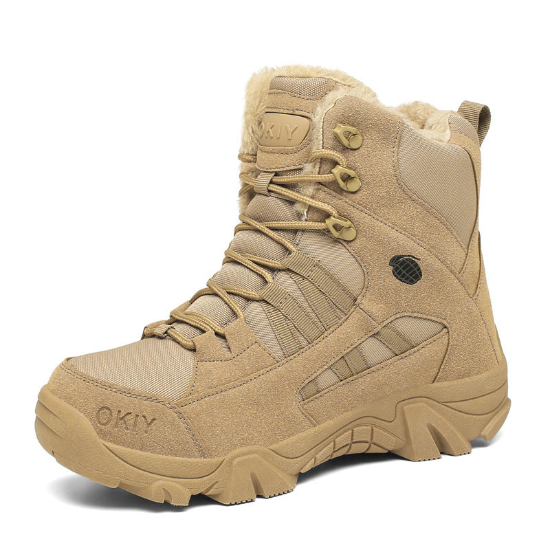 Fleece-lined Warm Snow Outdoor Climbing Boots