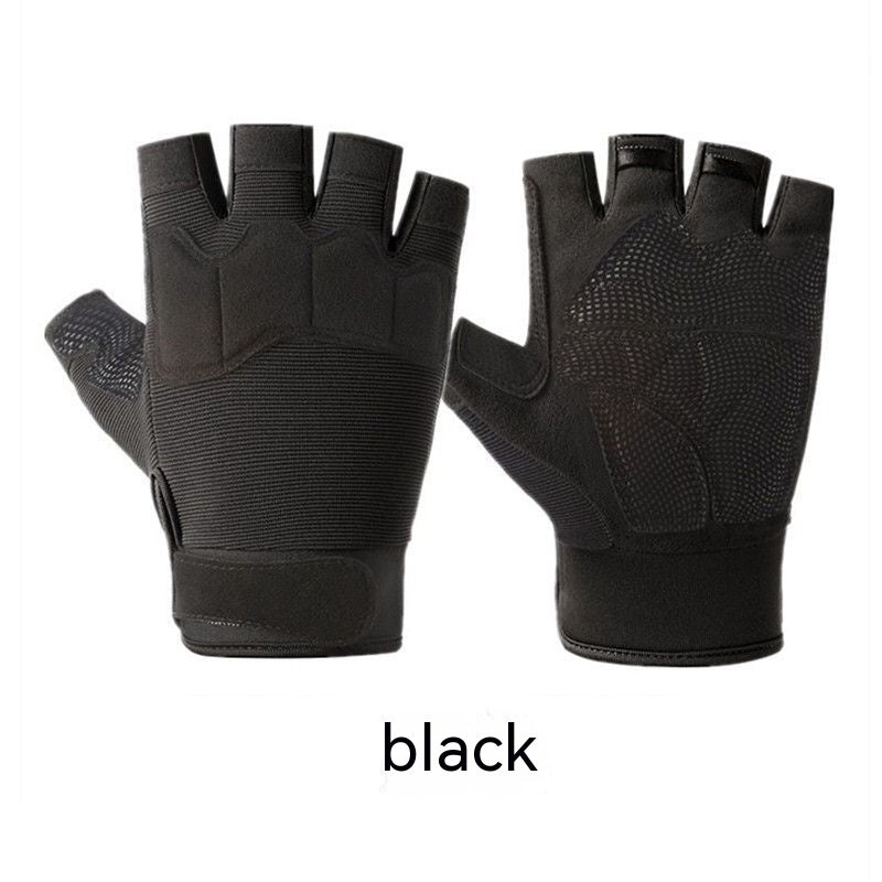 Men's Camouflage Short Finger Outdoor Gloves
