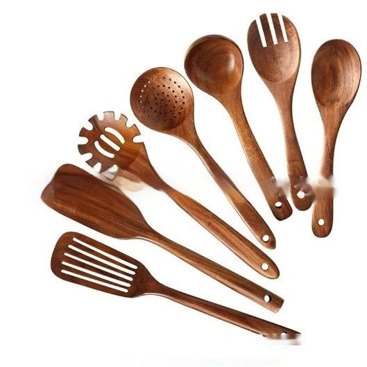 Wooden Spatula Cookware Kitchenware Set