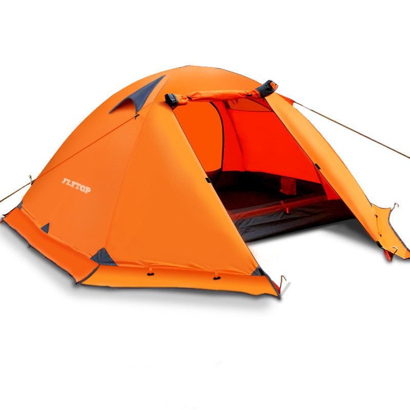 Double Aluminum Pole Anti-storm Travel Camping Tent