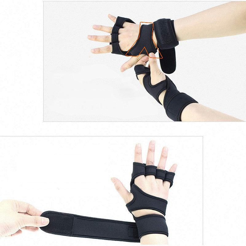 Non-slip Silicone Palm Protection Fitness Equipment Gloves