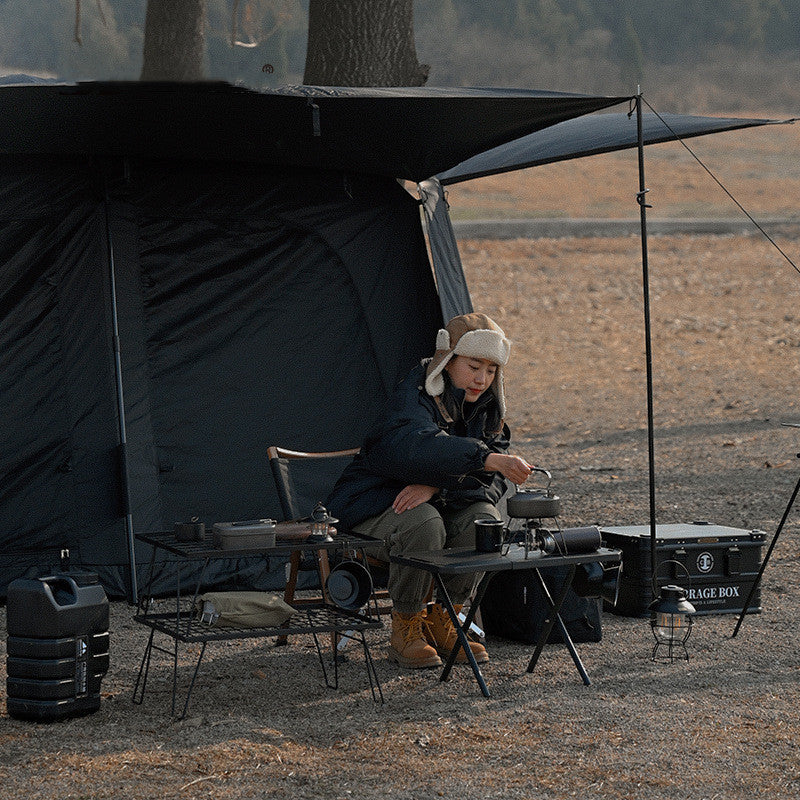 Portable Outdoor Camping Folding Small Steel Table