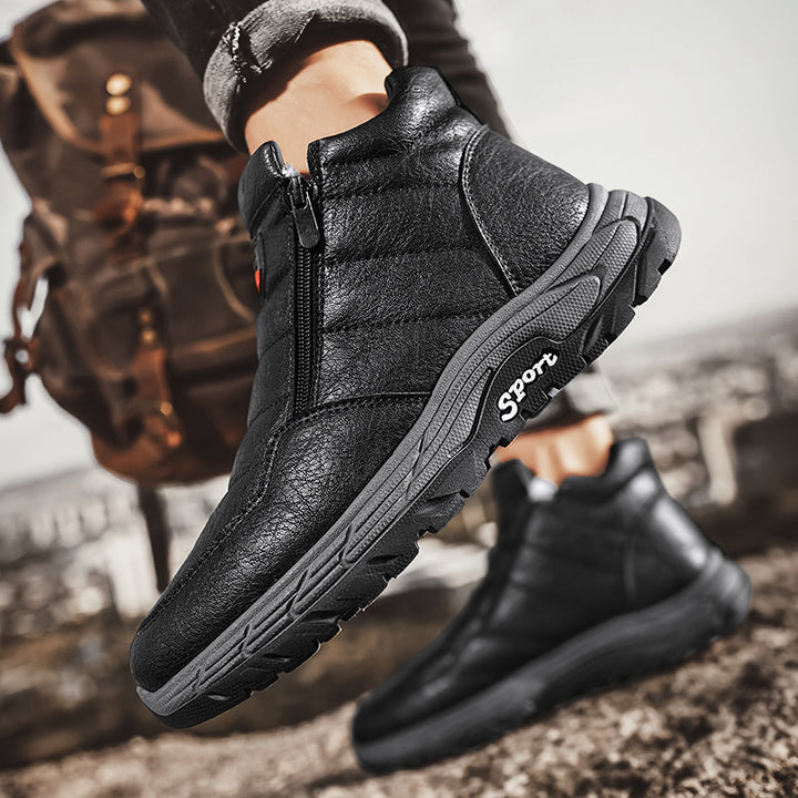 Fleece And Cotton Warm Outdoor Hiking Shoes