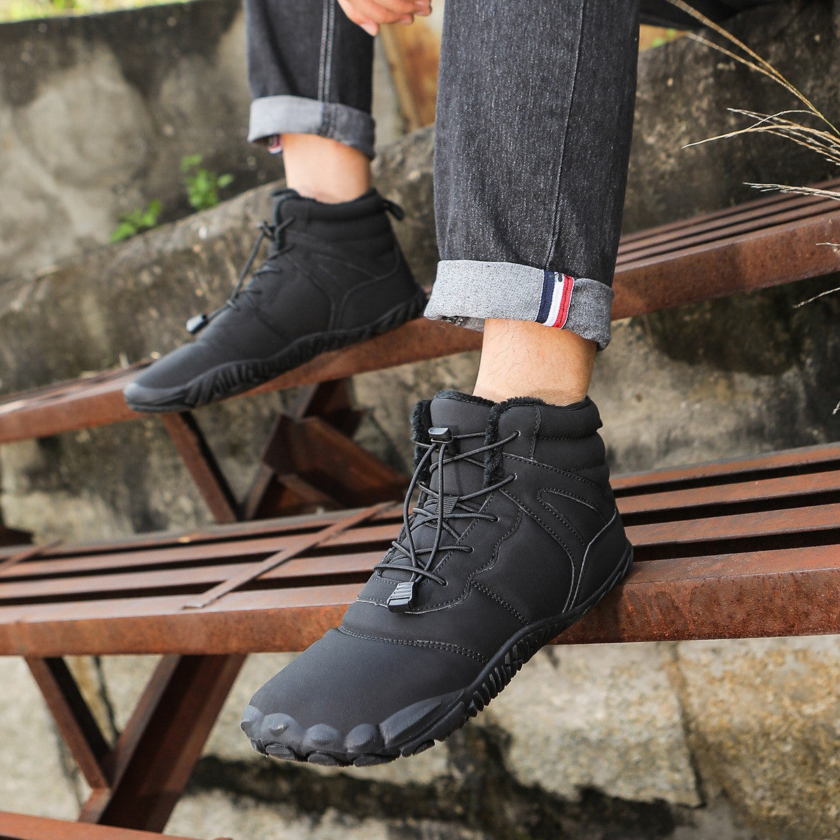 Non-slip Snow Boots Waterproof Fleece-lined