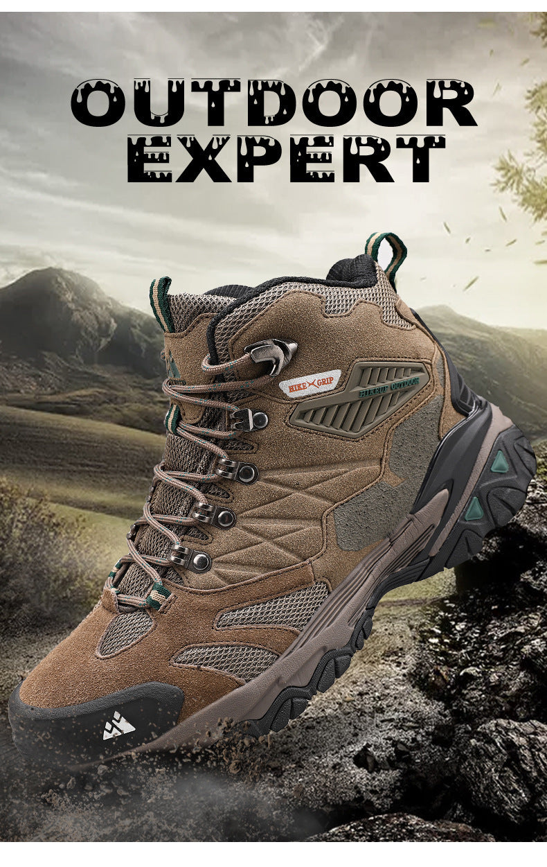 High-top Waterproof Non-slip Men's Hiking Shoes