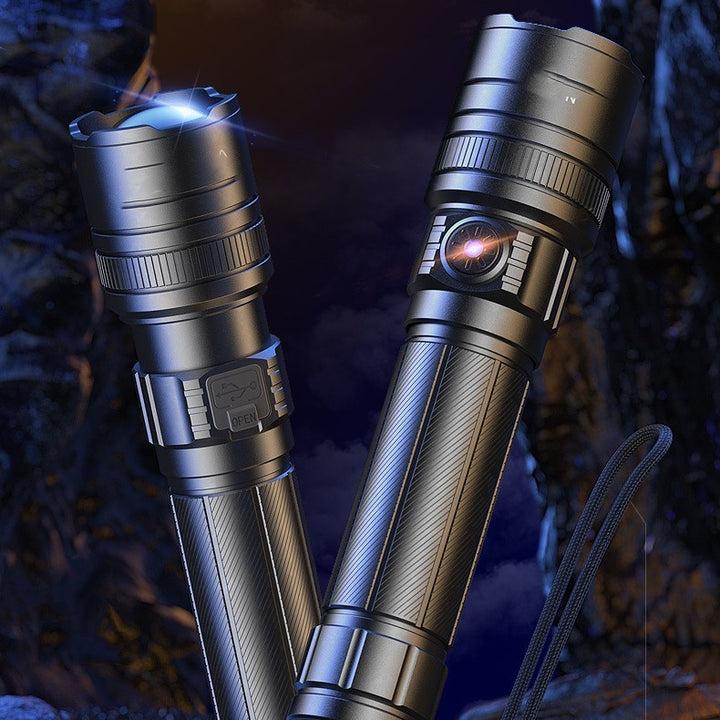 Telescopic  Aluminum Alloy Rechargeable Flashlight