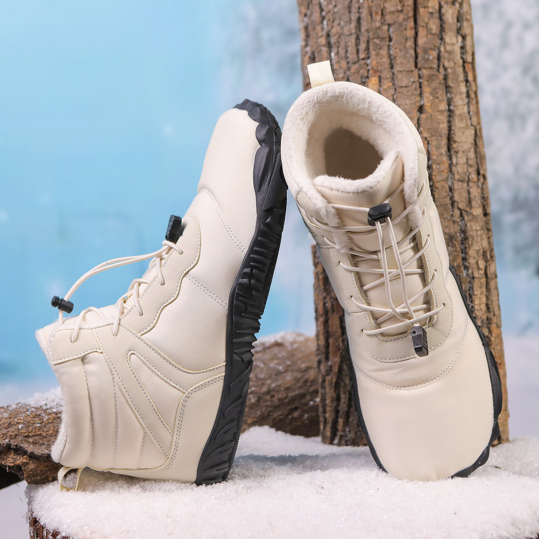 Non-slip Snow Boots Waterproof Fleece-lined