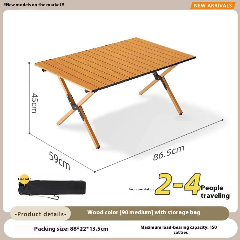 Outdoor Folding Egg Roll Table