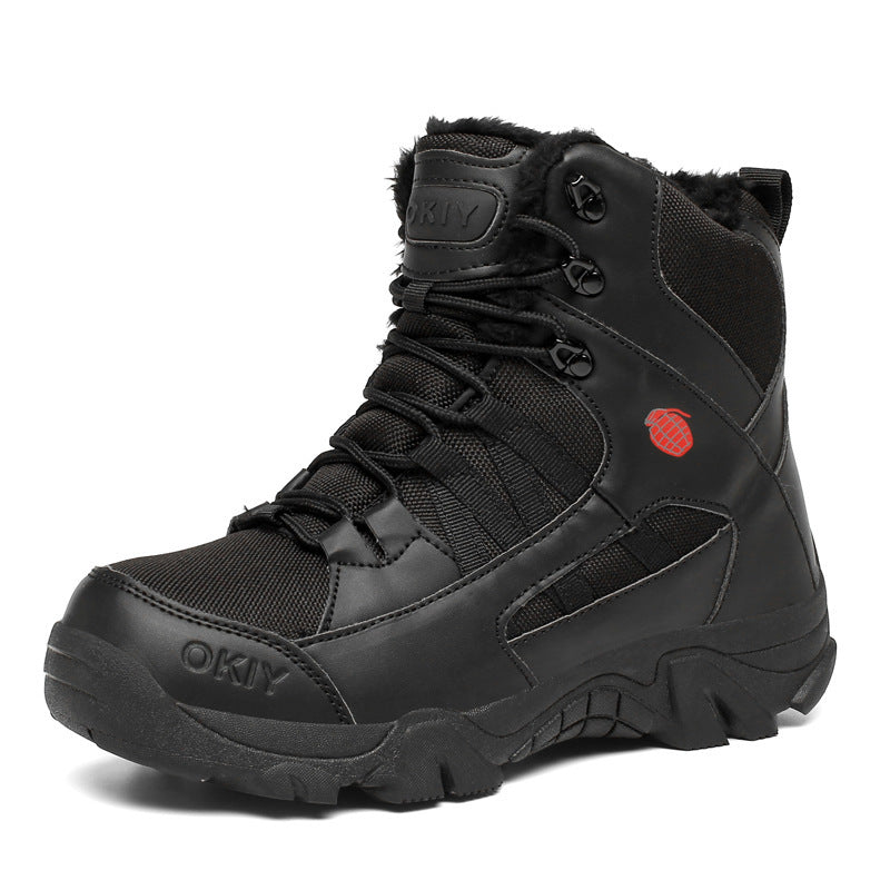 Fleece-lined Warm Snow Outdoor Climbing Boots