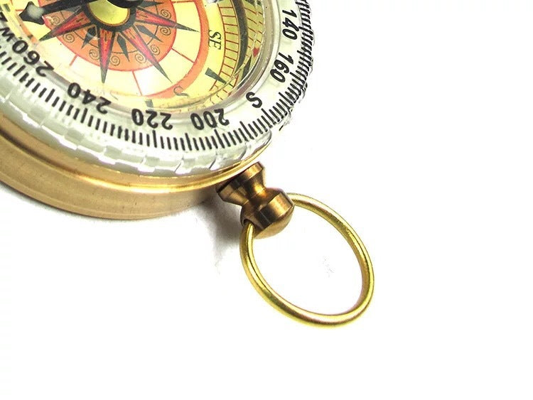 Outdoor Pocket Watch Copper Compass