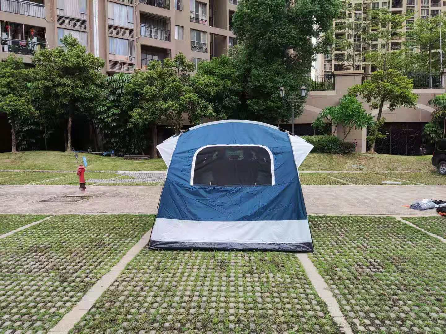 Outdoor Car Rear Double Tent Multifunctional Sunshade