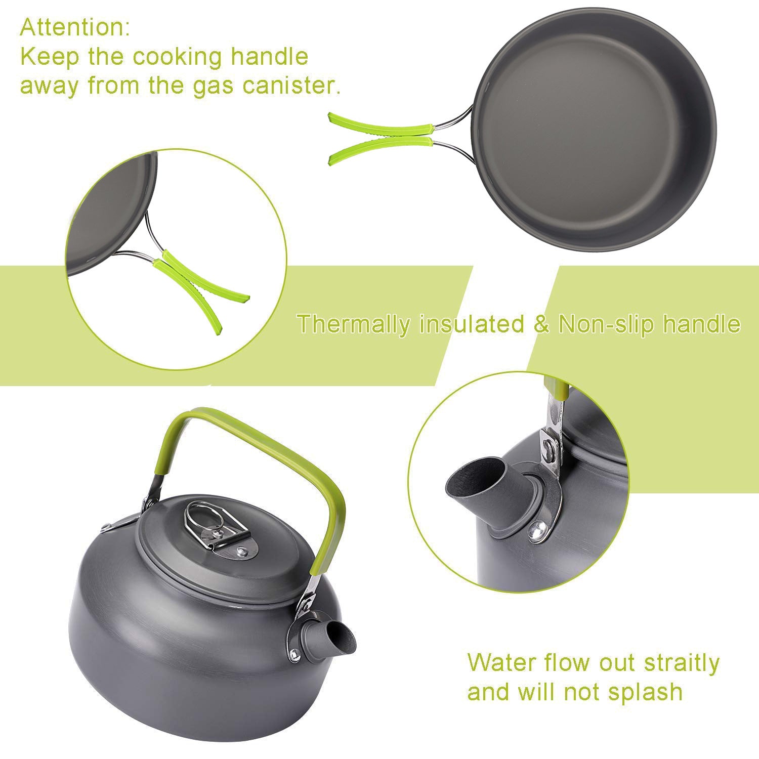 Camping Cooker Teapot Combination Picnic Pot Set
