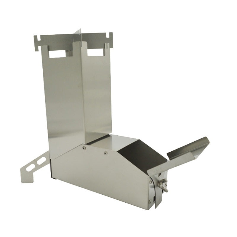 Portable Stainless Steel Folding Camping BBQ Wood Stove