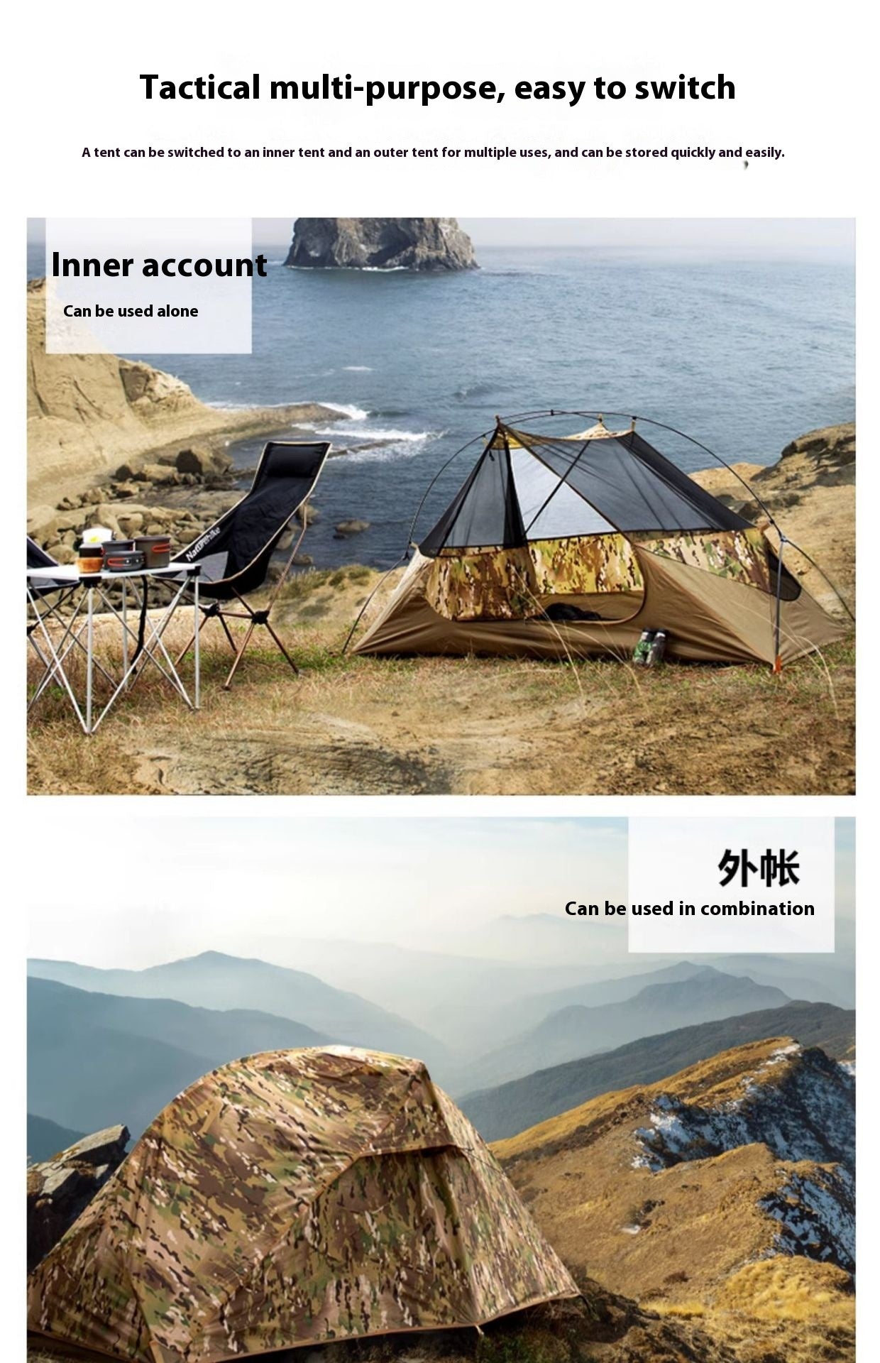 Rainproof And Sun Protection Camouflage Tent